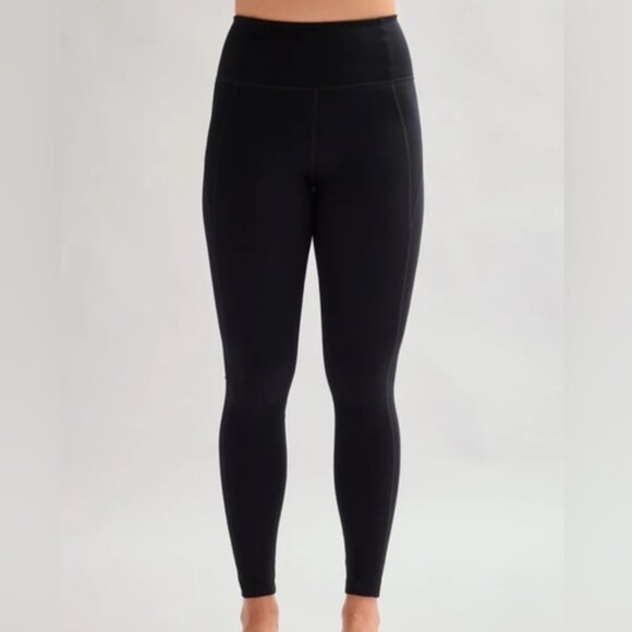 Girlfriend Collective Black Compression High-Rise 7/8 Leggings Small‎ NWT - Picture 1 of 12